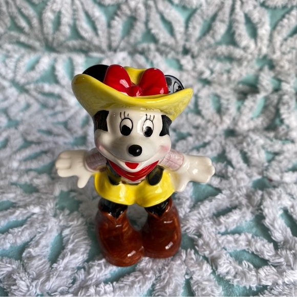 Vintage Disney Minnie Mouse figurine & candle lot Dancing & Cowgirl Minnie - Picture 8 of 14